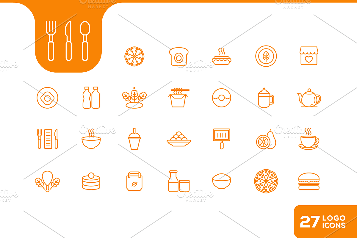 Food and Drink Culinary Icon, an Outline Icon by devastd