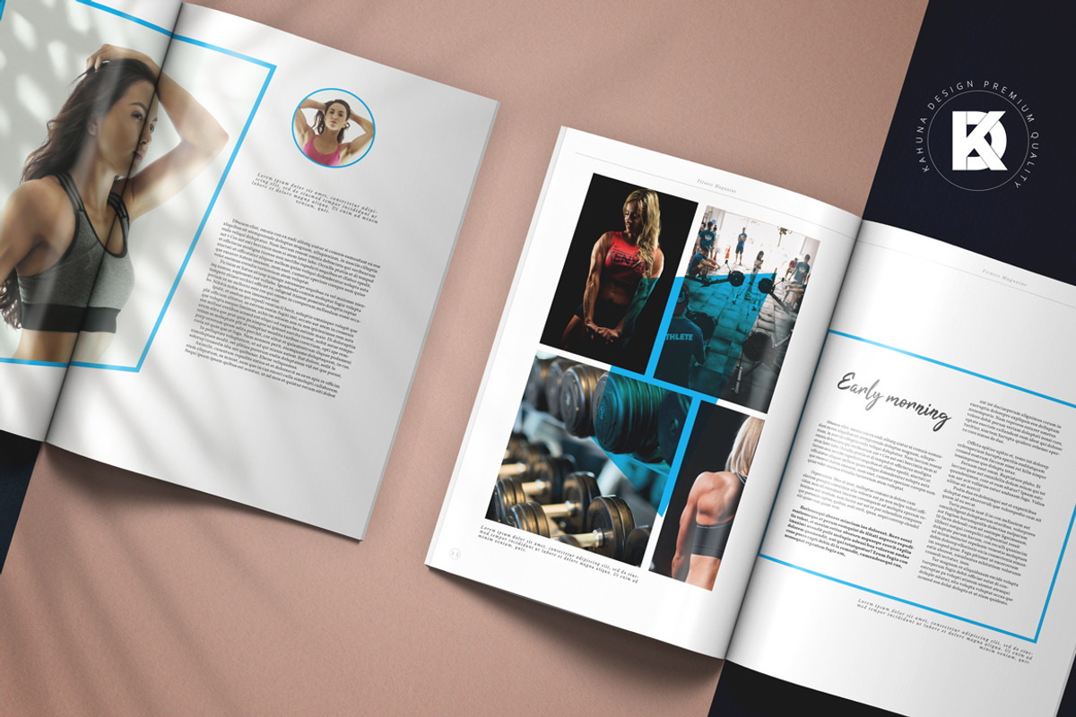 Fitness Sport Magazine, a Magazine Template by Kahuna Design (Photo 5 of 9)