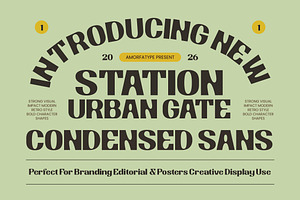 Station Urban Gate Condensed Sans