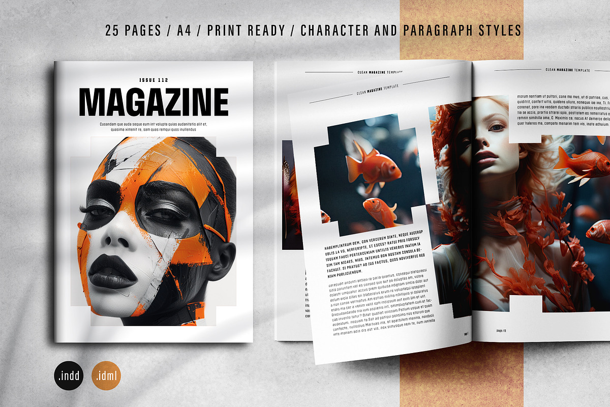 Magazine Print Layout, a Magazine Template by Grkic Creative (Photo 1 of 13)