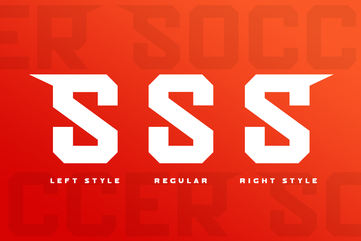 Soccer – Modern Sport Logo Font, a Sans Serif Font by Hamz Studio (Photo 9 of 16)