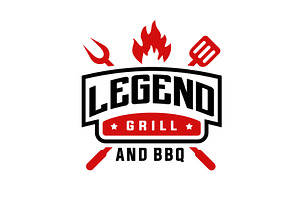 Vintage Grill Barbeque Logo Design