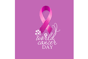 pink cancer ribbon or badge icon, an Object Illustration by Nenahliadava Design