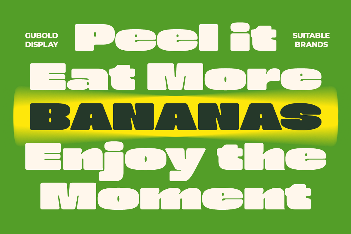 Gubold - Bold Display Typeface, a Sans Serif Font by Comactype Foundry (Photo 7 of 11)
