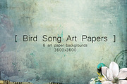 Bird Song Art Papers, a Texture Graphic by TheUrbanLine (Thumbnail 1 of 4)