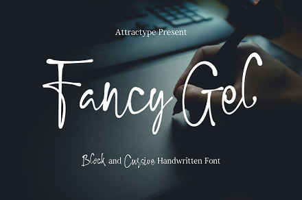 Fancy Gel - Versatile Handwritten, a Handwritten Font by Attractype
