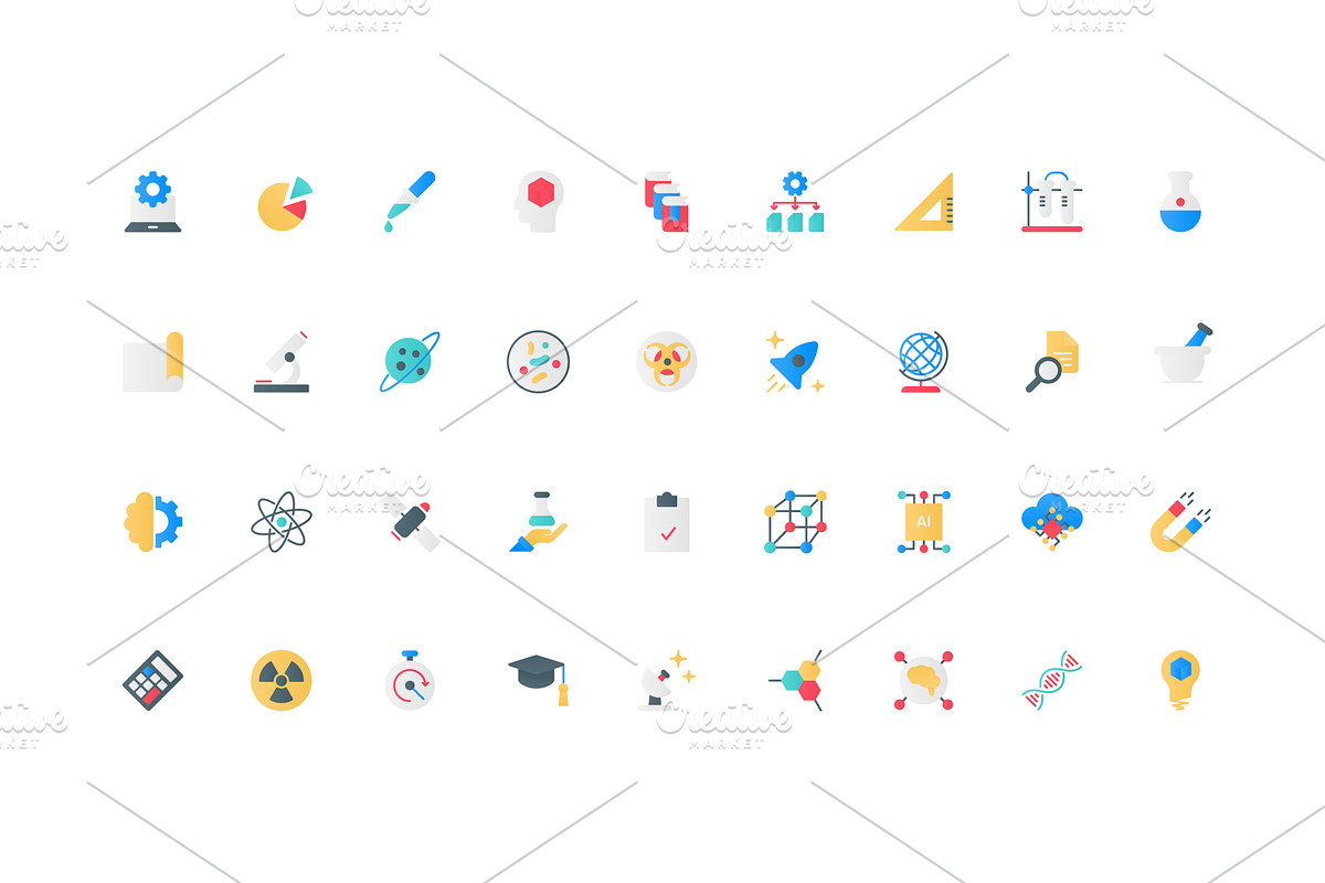 Science research with AI, lab, an Illustration by Lemberg Vector