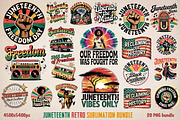 Juneteenth Retro Sublimation Bundle, an Object Graphic by GlitterCraft (Thumbnail 1 of 61)