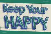 Diamend 3D, a Sans Serif Font by Craft Supply Co. (Thumbnail 2 of 8)