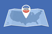 USA Voting Map, an Object Illustration by Vector Kitchen by Zoljo (Thumbnail 1 of 3)