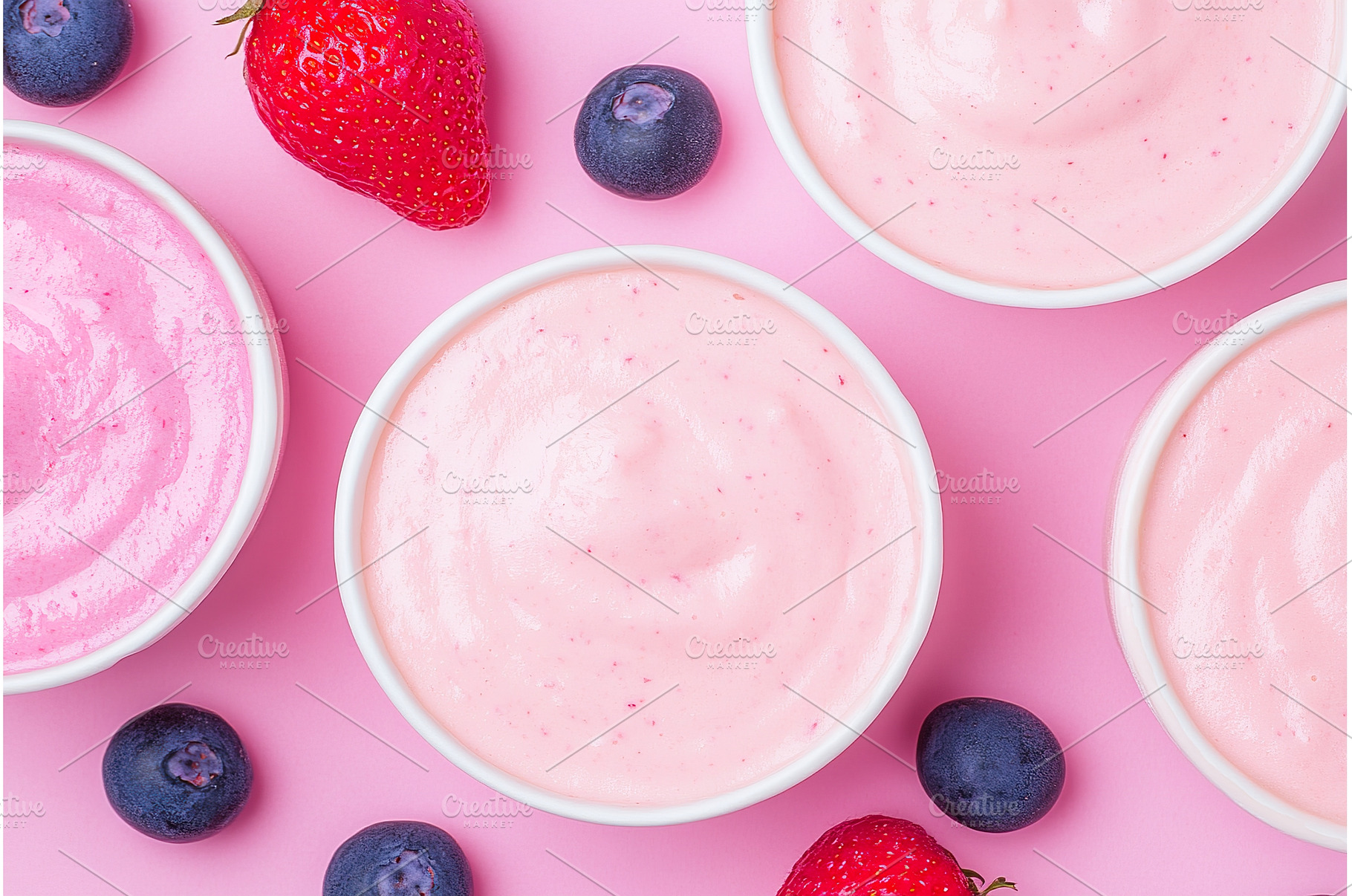 Strawberry and Blueberry Yogurt in, a Food & Drink Photo by Lermont51