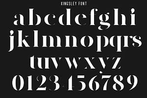 Kingsley Modern Stencil Font