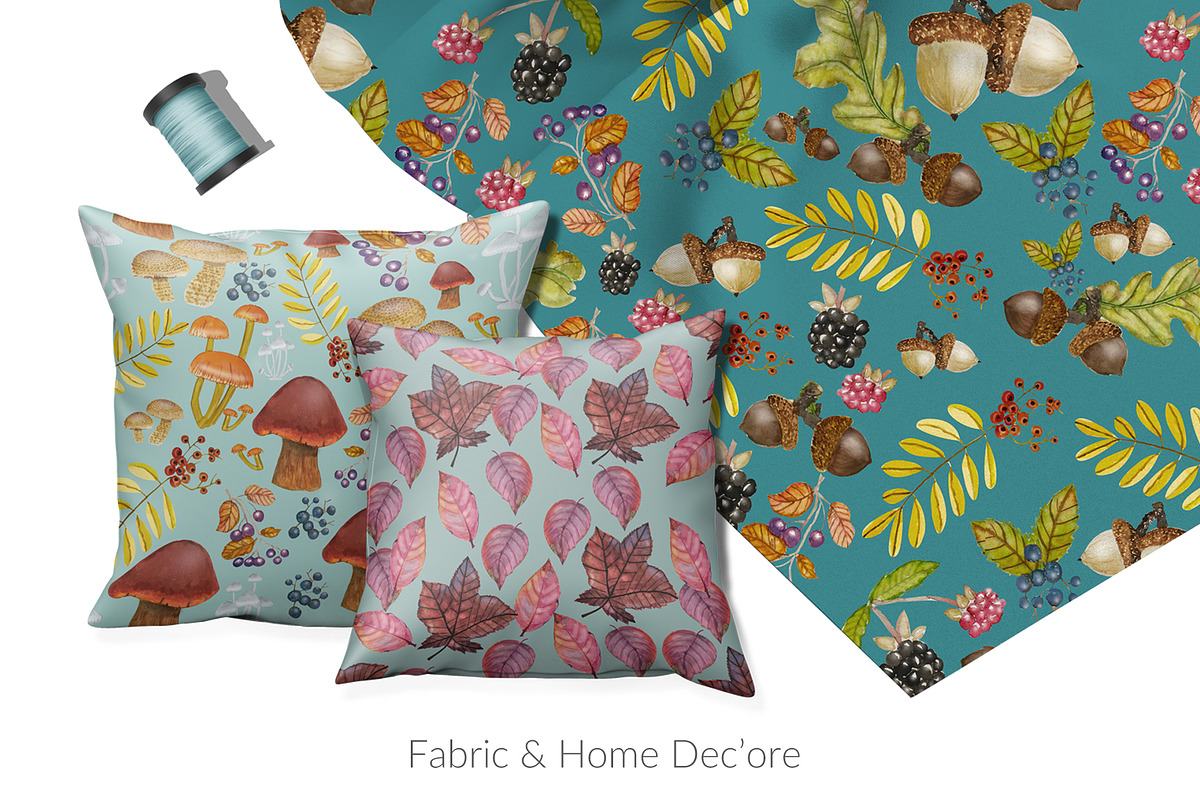 Cozy Fall Vibes Watercolor Elements, a Pattern Graphic by Sheikhadesign (Photo 4 of 7)