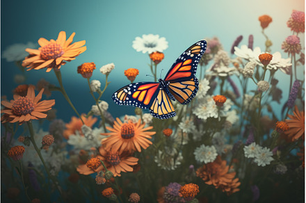 Monarch butterfly on flowers, an Animal Photo by Ylivdesign