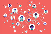 Social Media Concept Illustration, a Person Illustration by vekstok (Thumbnail 1 of 6)