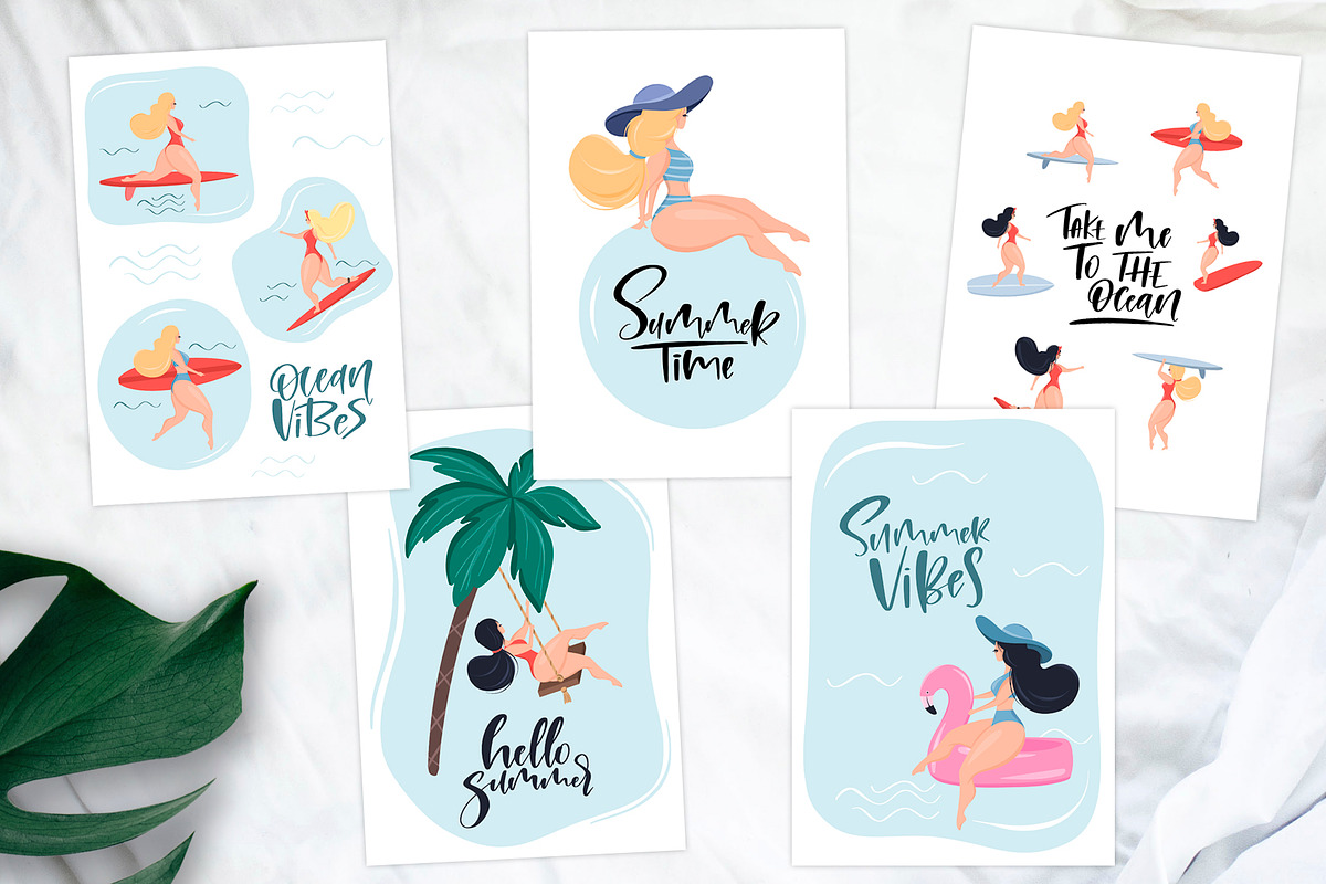 Take me to the ocean. Graphic set, a Decorative Illustration by CallMeStasia (Photo 7 of 12)