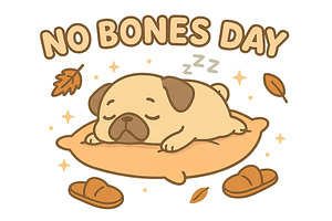 Animated illustration pug sleeping o, an Illustration by Dvoevnore photos