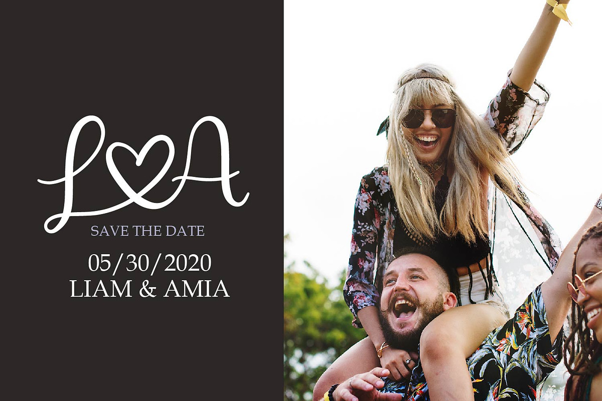 Couple's Monogram With Doodle Extras preview 2