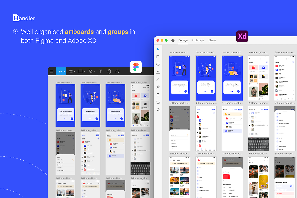 Handler - File Manage UI Kit for iOS, an App Template by Ragul Creates (Photo 4 of 8)