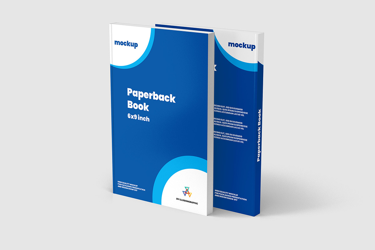Paperback Book Mockup - 6x9 inch, a Books & Magazine Mockup by Illusiongraphic (Photo 3 of 19)