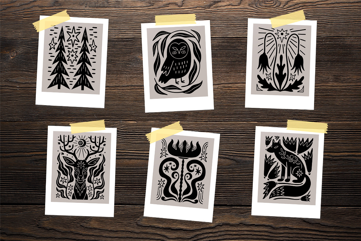 Scandinavian forest trendy set, an Illustration by Yanakicc (Photo 5 of 14)