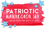 4th of July Watercolor Set, an Illustration by Brianna Perdue (Thumbnail 1 of 3)