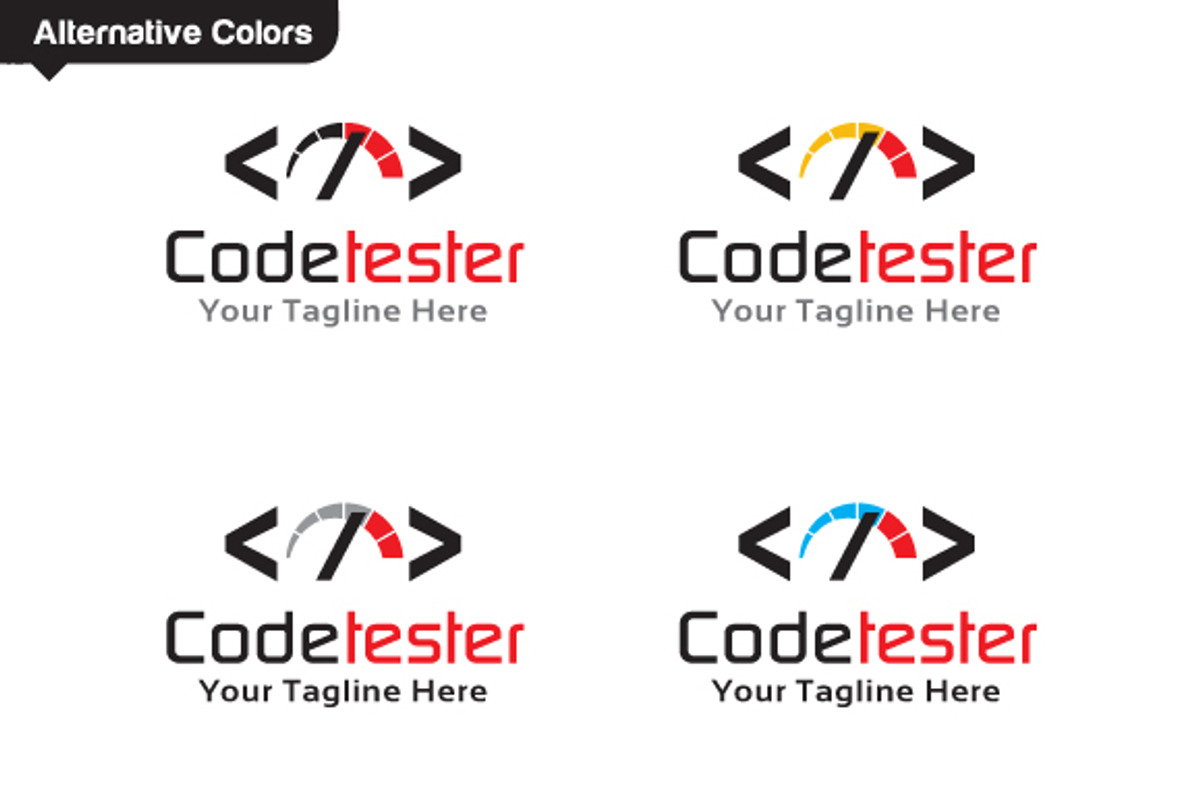 Code Tester Logo Template, a Branding & Logo Template by gunaonedesign