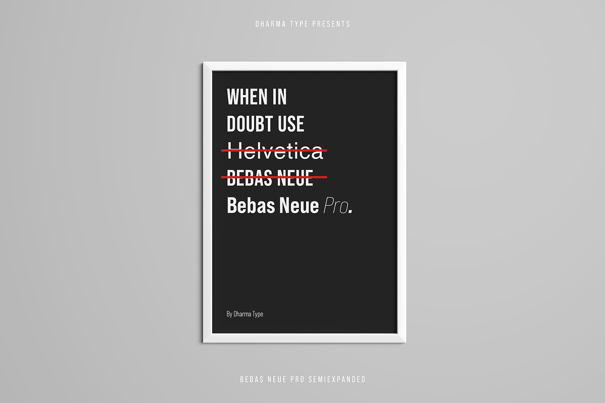 Bebas Neue Pro - SmE ExtraBold, a Sans Serif Font by Dharma Type (Photo 9 of 13)