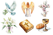 Christian Easter Watercolor Clipart, an Illustration by Dream Creation (Thumbnail 4 of 6)
