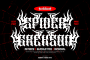 Spider Grekson - Artdeco Font, a Blackletter Font by Iqsiart Studio (Thumbnail 1 of 12)