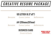 Creative Resume Package + Extras, a Resume Template by suppply (Thumbnail 3 of 3)