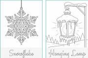 Christmas Holidays Coloring Pages, a Seasonal Illustration by Nuvame Arts & Designs (Thumbnail 21 of 21)