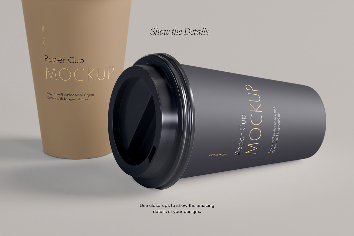 Paper Coffee Cup Mockups, a Cups & Container Mockup by Wildfield Studio (Photo 7 of 7)
