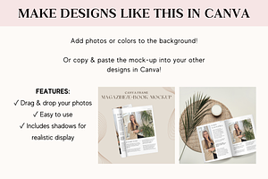 Canva Magazine Mock-ups, A4 Size