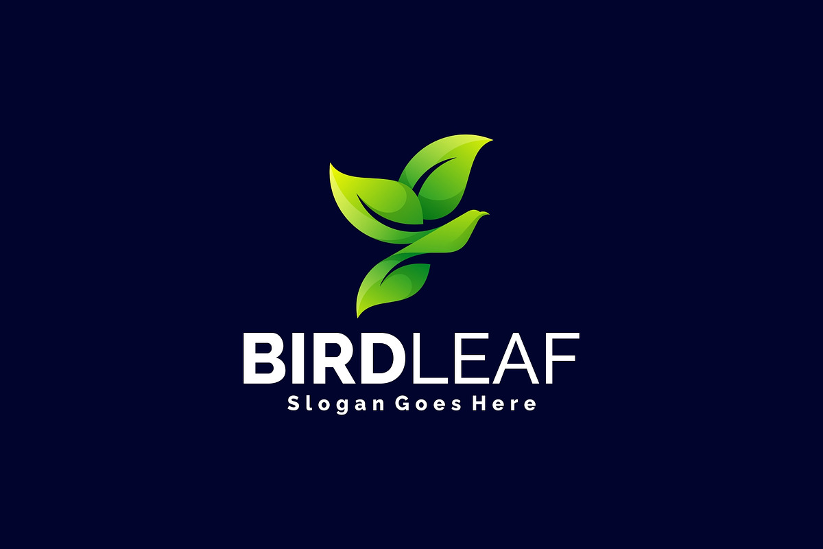 Modern Gradient BirdLeaf Logo Design, a Branding & Logo Template by Artnivora.Std (Photo 3 of 5)