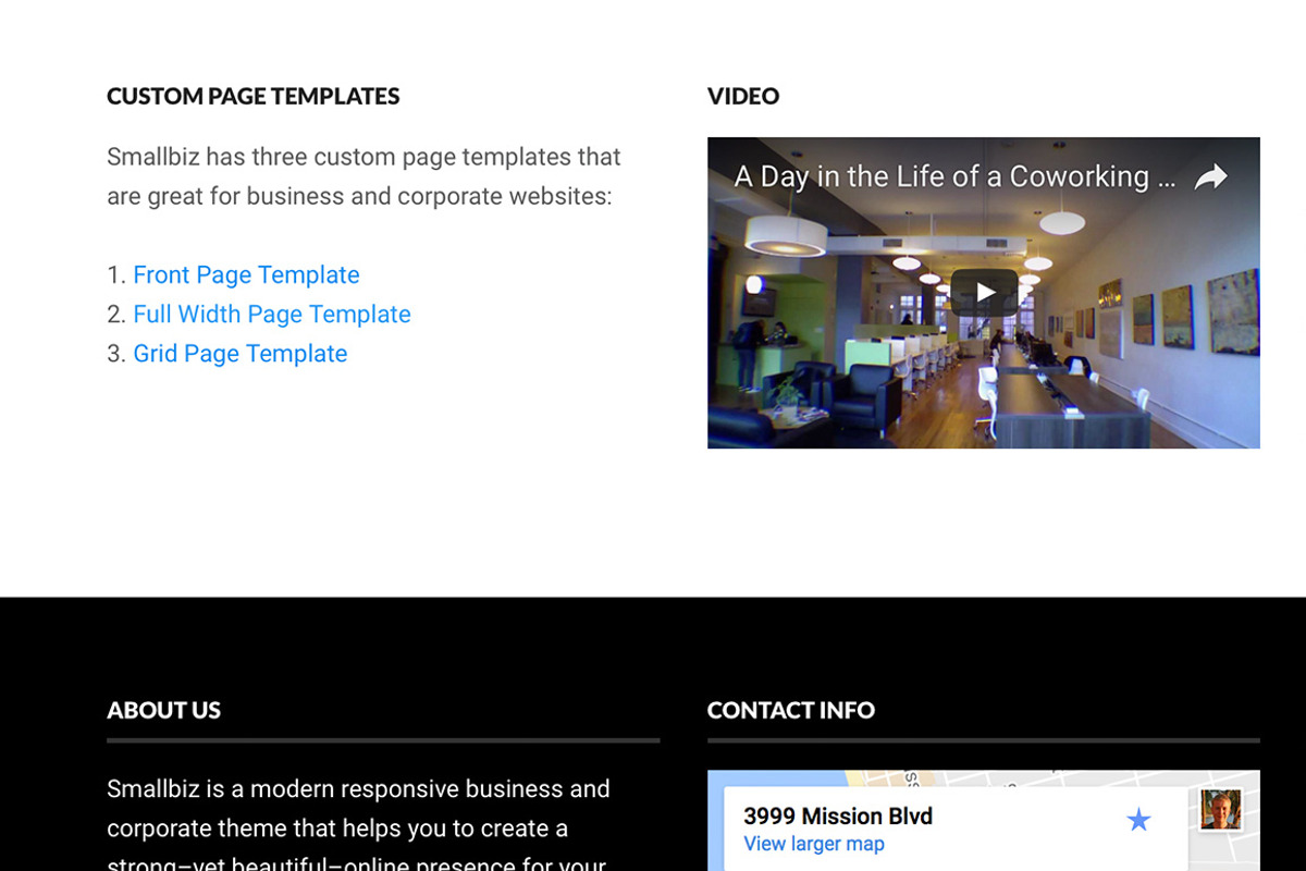 Smallbiz WordPress Theme, a WordPress Template by Theme Junkie (Photo 3 of 3)