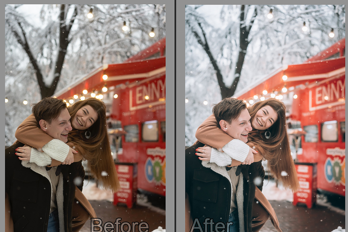 TOP10 Winter Film Lightroom Presets, an Action Add-On by Tekso (Photo 3 of 15)