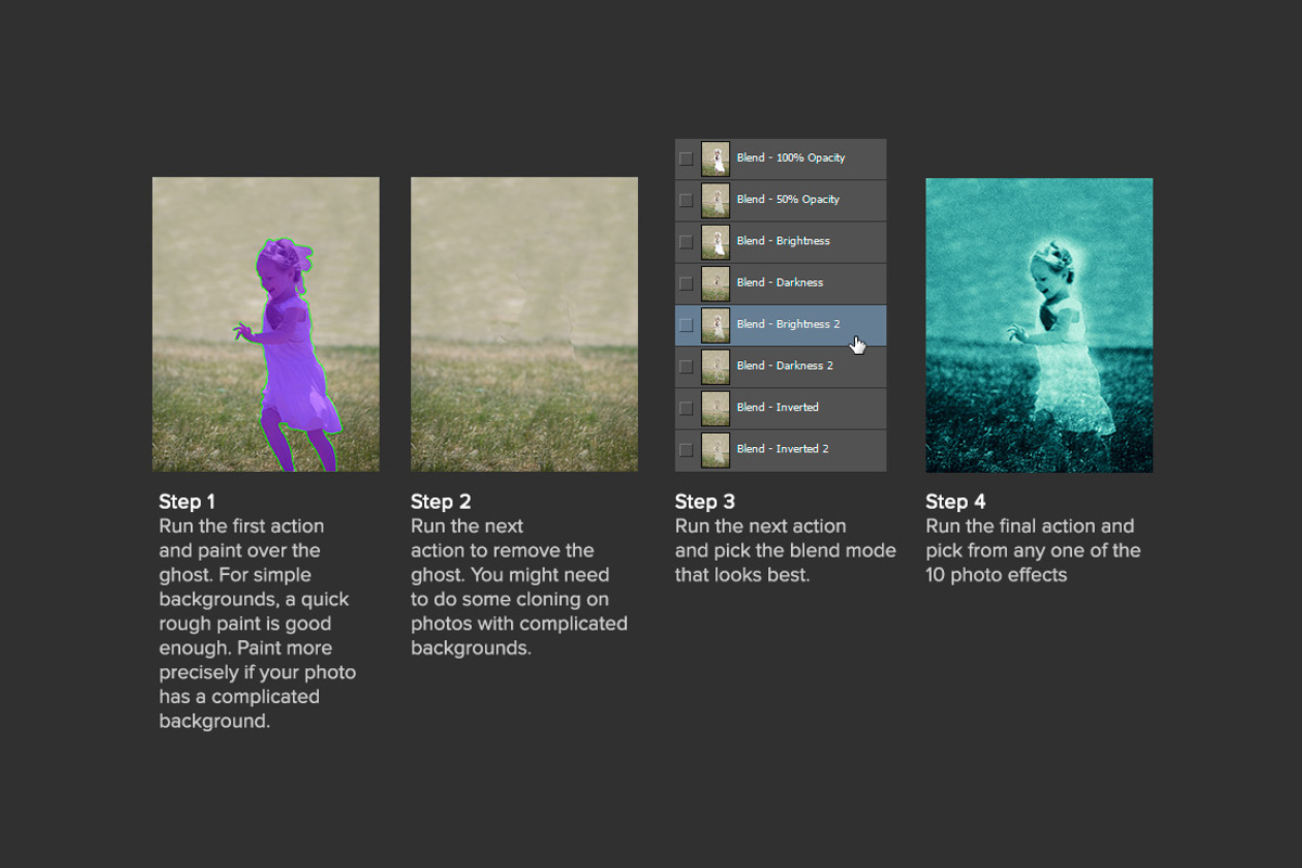 Ghost Photo Creator, an Action Add-On by SparkleStock (Photo 3 of 5)