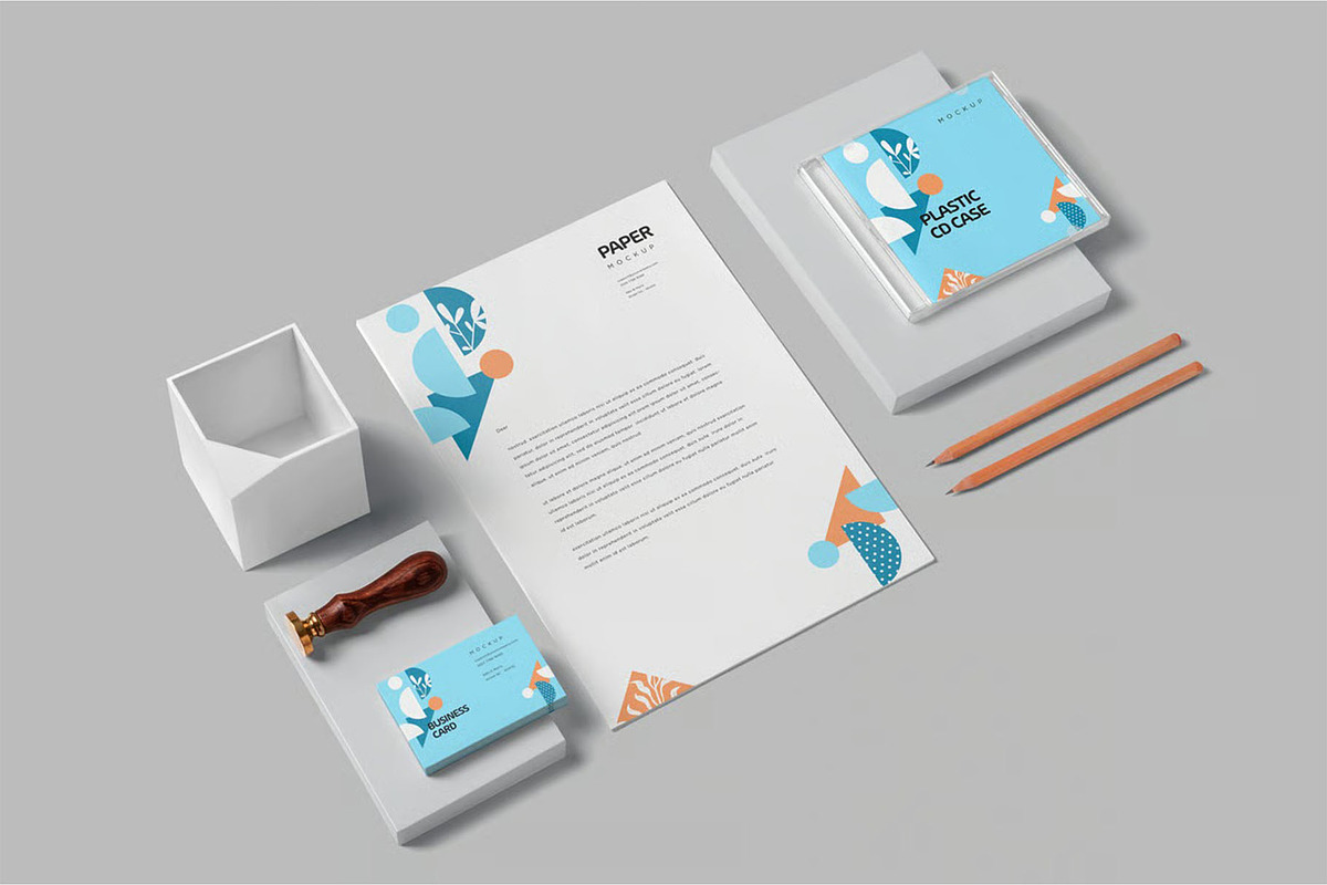 Stationery Mock Ups, an Advertising Mockup by megostudi0 (Photo 3 of 6)