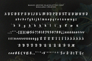 Bahud Aroyek Decorative Display Font