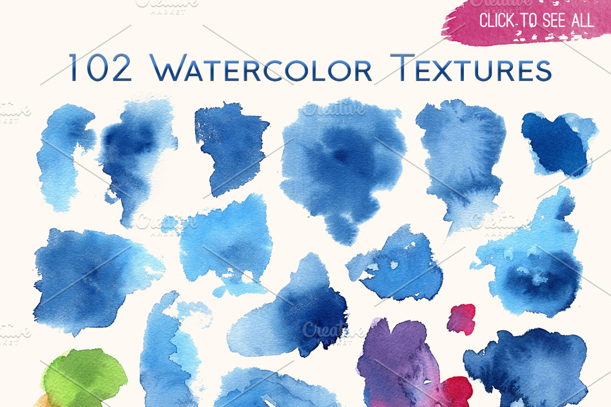 102 Watercolor Goodies! Quick!, a Texture Graphic by Sandra Neuditschko (Photo 3 of 4)