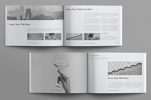 Book Title Layout Design Landscape