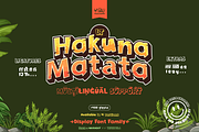 LT Hakuna Matata - Display Font, a Sans Serif Font by NasArt© (Thumbnail 4 of 7)