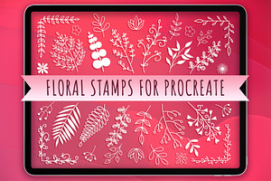 Procreate Flower Stamps