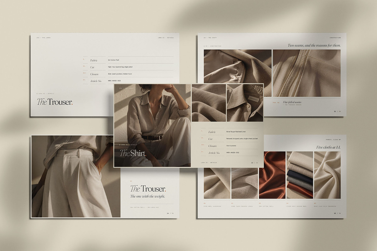 MARGAUX / Lookbook Template, a Presentation Template by Leleka.Store (Photo 6 of 16)