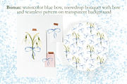 Snowdrops flowers watercolor clipart, a Decorative Illustration by Pegion art shop (Thumbnail 10 of 11)