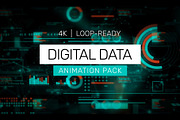 Digital Data Loops – 4K Animations, a Background Graphic by Enchanted Studios (Thumbnail 1 of 2)