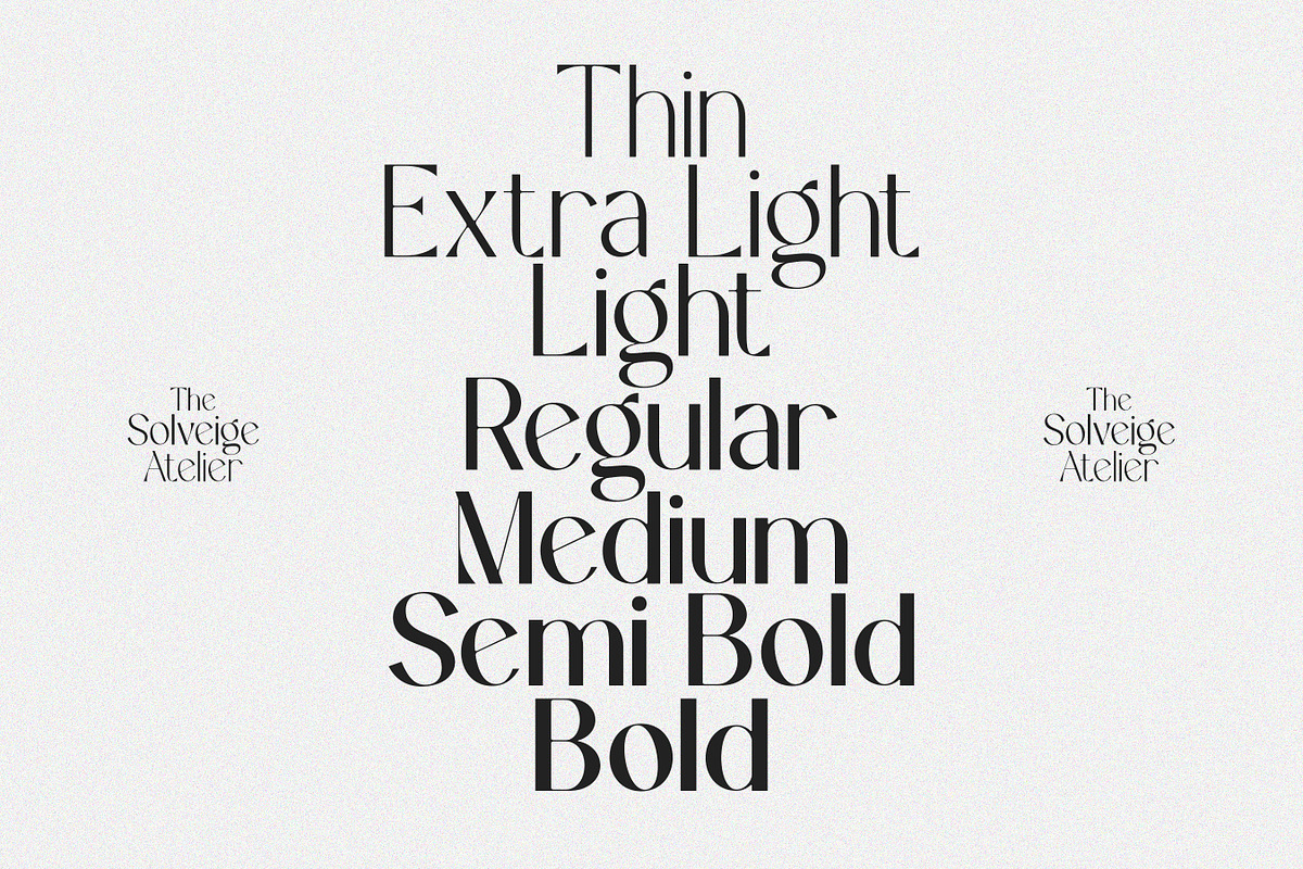 The Solveige Atelier Font Family, a Sans Serif Font by Typoraith Co (Photo 4 of 12)