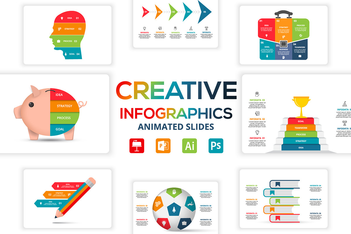 Creative Animated Template, a Presentation Template by Infographics project (Photo 1 of 10)