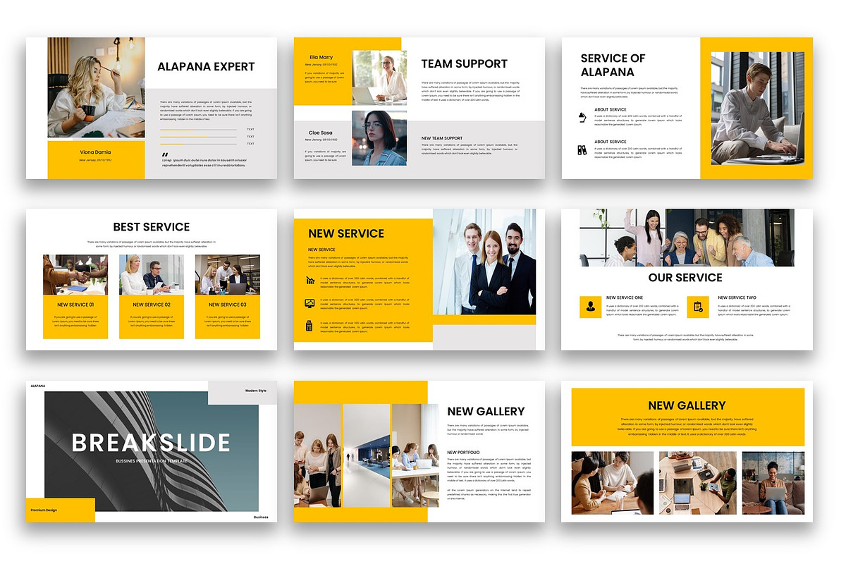 Minimal Corporate PowerPoint, a Presentation Template by kreatifreya (Photo 3 of 5)